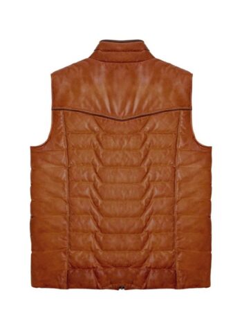 Men Maverick Leather Vest.