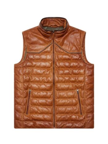 Men Maverick Leather Vest