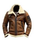 Men’s Aviator B3 Flight Lambskin Leather Shearling Jacket