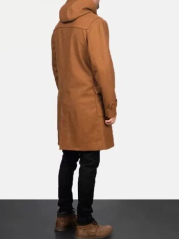 Mens Duffle Hooded Coat