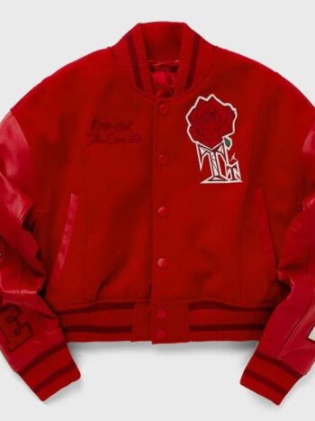 Teyana Taylor Rose Red Varsity Jacket