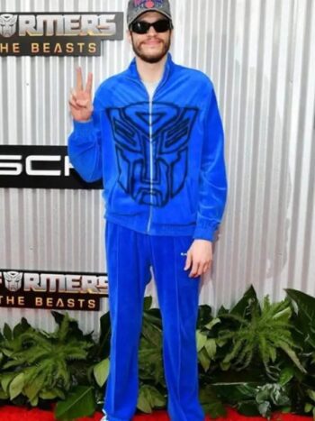 Transformers Premiere Pete Davidson Blue Tracksuit.