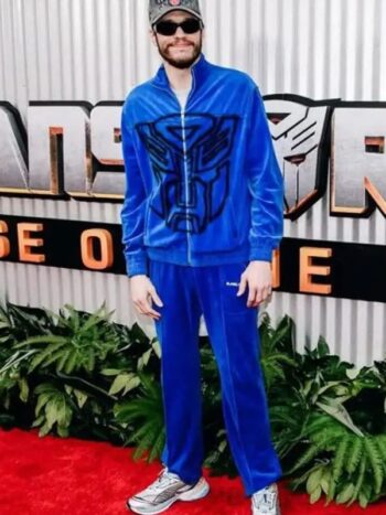 Transformers Premiere Pete Davidson Blue Tracksuit