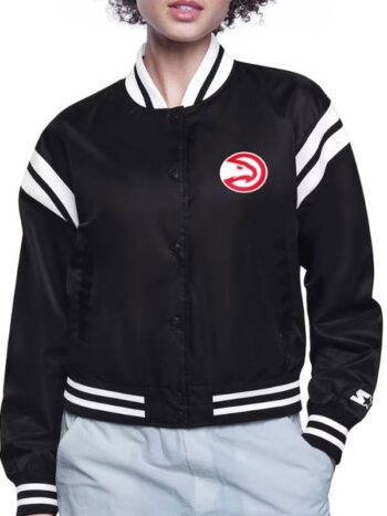 Women’s Atlanta Hawks Starter Satin Varsity Jacket