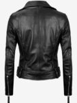 Women’s Asymmetrical Leather Motorcycle Jacket