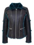 Women’s Real Sheepskin Aviator Jacket. (2)