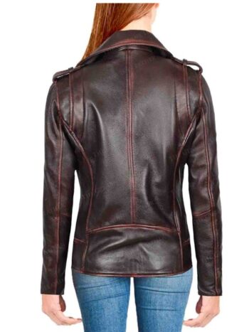 Chocolate Women Leather Jacket,