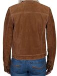 Fakes Emilija Baranac Brown Suede Leather Jacket.