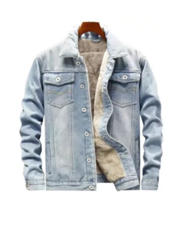 Men Windbreaker Denim Jacket