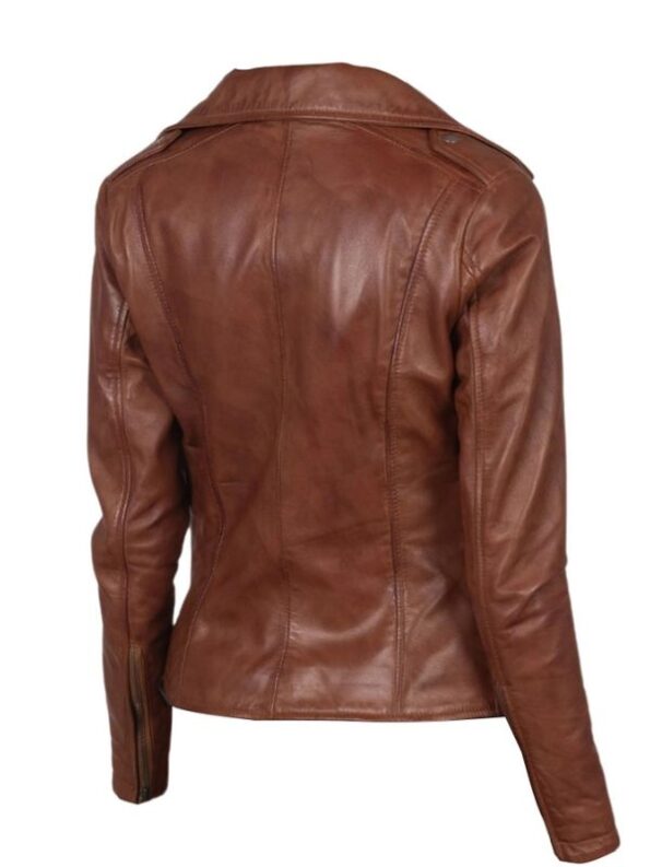 Women Elegant Asymmetrical Moto Jacket