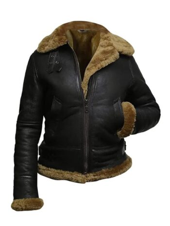 Women's Fur Aviator Flight Jacket