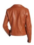 Womens Real Brown Leather Jacket.